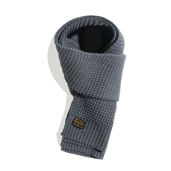 Nertas šalikas iš akrilio-vilnos mišinio žiemai, amerikietiškas retro stilius, 83,5% akrilo, 16,5% vilnos