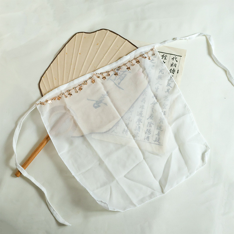 Hanfu în stil antic cu voal și acoperire a feței, cu design care atârna de la ureche – respirabil, protecție UV, rezistent la vânt, repelent pentru insecte