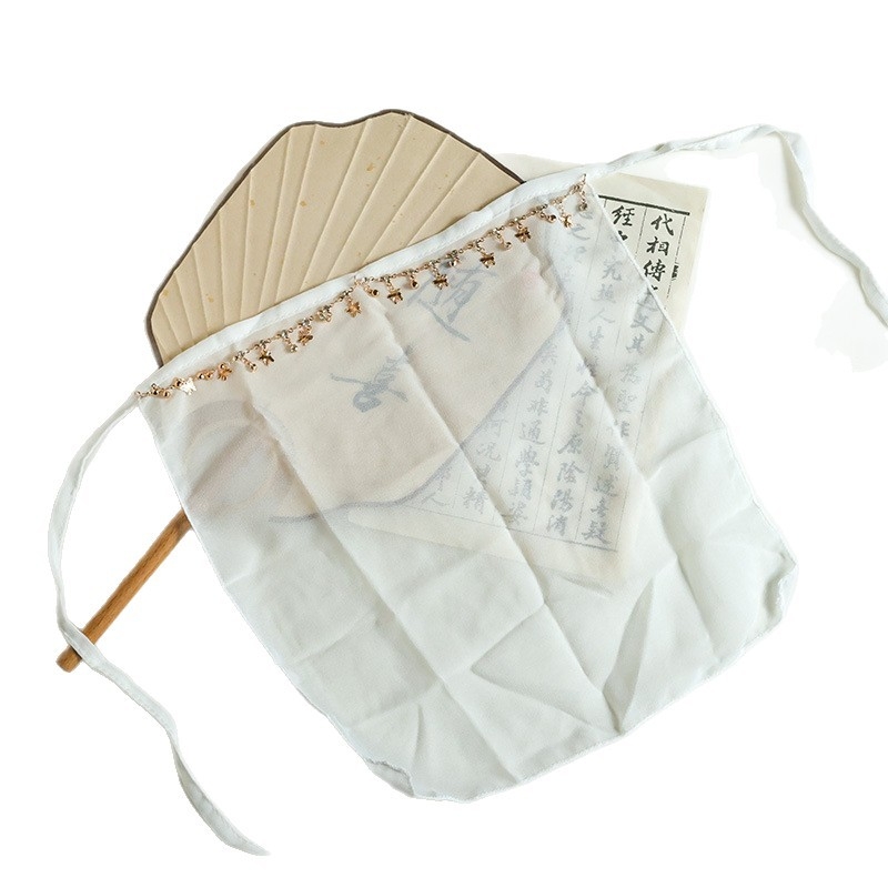 Hanfu în stil antic cu voal și acoperire a feței, cu design care atârna de la ureche – respirabil, protecție UV, rezistent la vânt, repelent pentru insecte