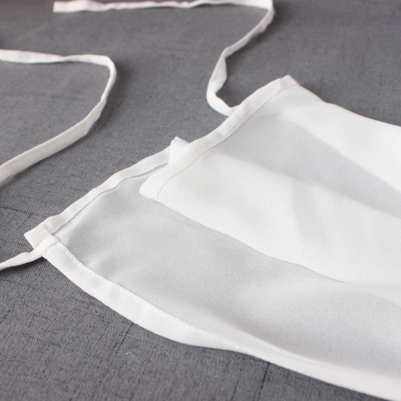 Aksesuár Hanfu sa šifonskim veoom, kineski stil, ženski kapljasti oblik, bijeli kristali, dostupna prilagodba, individualno pakirano