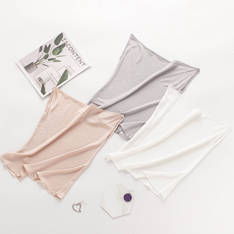 Mască facială din mătase de mulberry pentru protecție solară – voal parțial pentru față și gât, ușoară și respirabilă