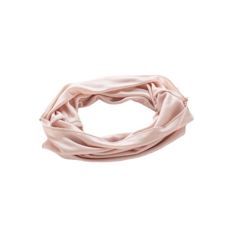 Mască facială din mătase de mulberry pentru protecție solară – voal parțial pentru față și gât, ușoară și respirabilă