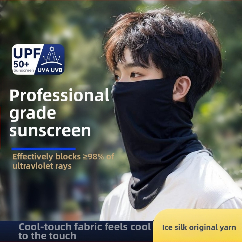 Unisex veido kaukė nuo saulės, kvėpuojantis nailono audinys, UV apsauga, pilnas veido uždengimas, 2025 m. pavasaris