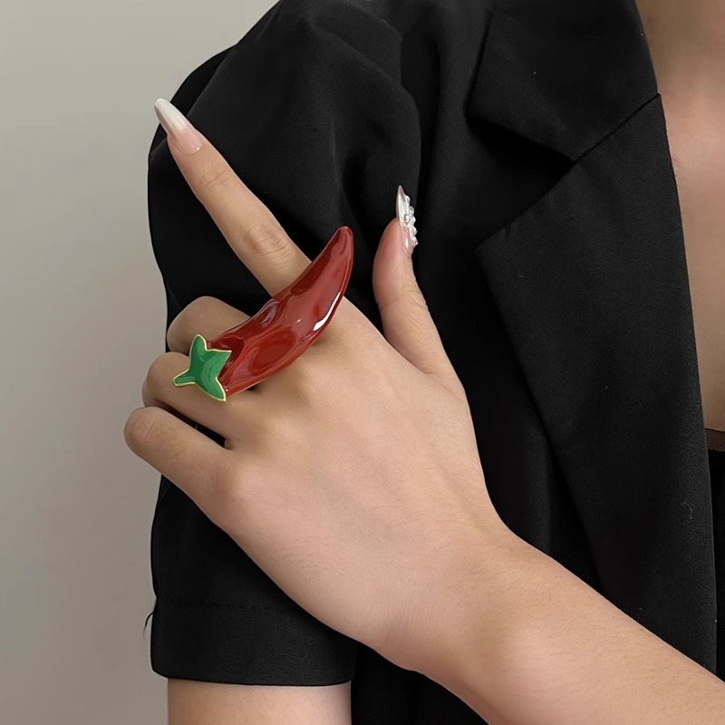 Broš s motivom paprike, metalni vintage dizajn, unisex, višefunkcionalna, elektroplatiranje (Materijal: legura; Obrada: elektroplatiranje; Funkcija: višefunkcionalna; Stil: osobni trend)