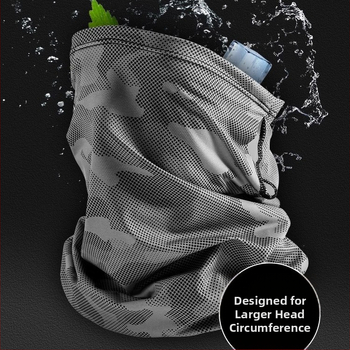 Saulės apsaugos veido kaukė – itin plona nailono medžiaga, UV apsauga, greitas džiūvimas, kvėpuojanti (labai lengva, nuo saulės apsauga)