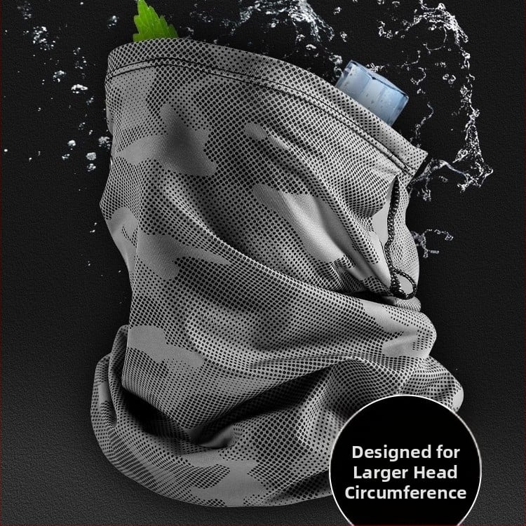 Saulės apsaugos veido kaukė – itin plona nailono medžiaga, UV apsauga, greitas džiūvimas, kvėpuojanti (labai lengva, nuo saulės apsauga)