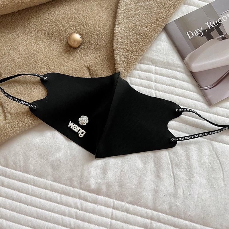 Veido kaukė iš Ice Silk, Jacquard audinys, vieno tono raštas, ausų kilpelės, dulkių atspari