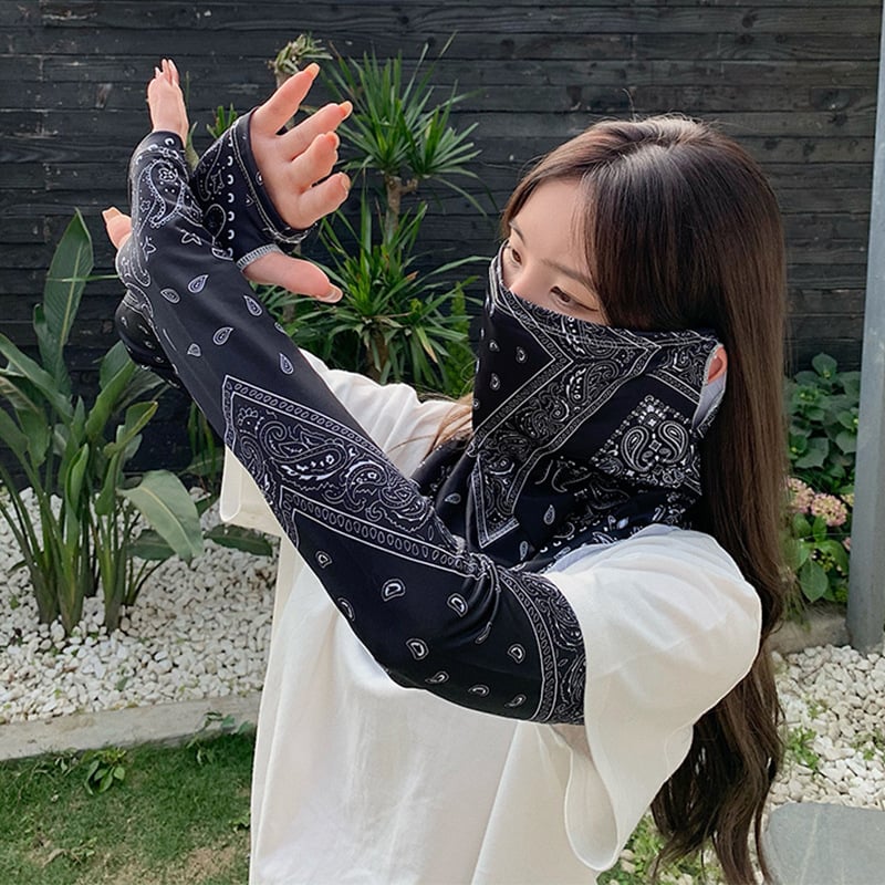 Dviejų dalių UV Ice Silk rankovių komplektas – kvėpuojantis, saulės apsauga, dulkių atsparumas, Ice Silk audinys, poliesteris 51–60%