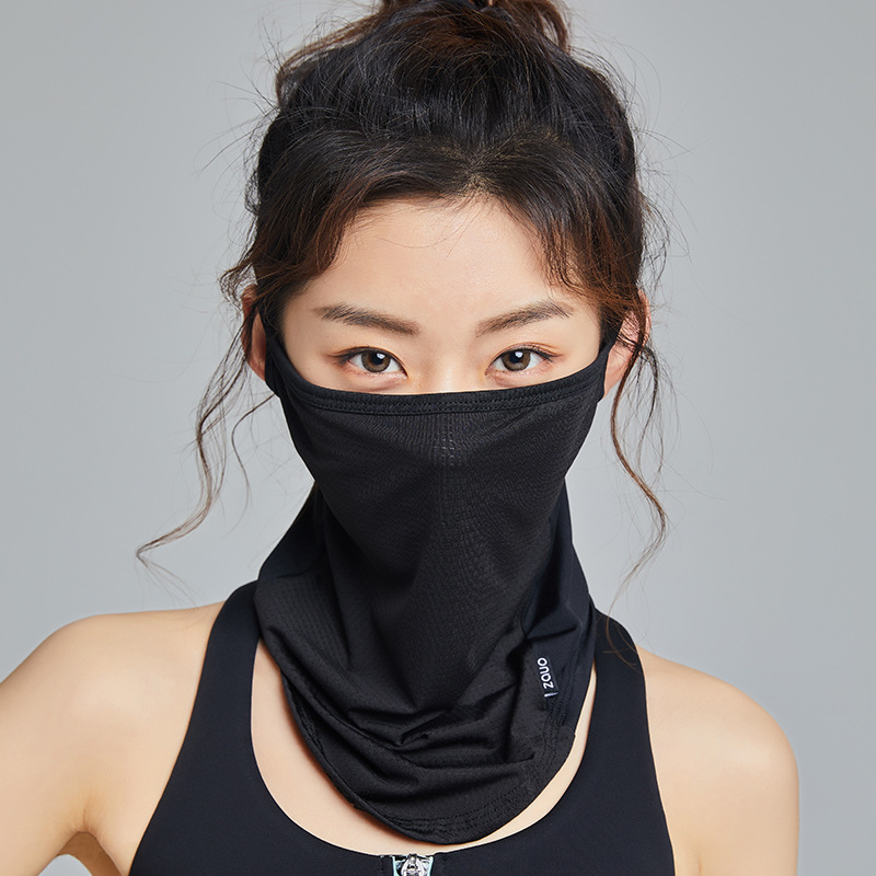 ZAUO Lauko dviračių veido kaukė nuo saulės – lengva, kvėpuojanti, greitai džiūstanti, UV apsauga, 61–70% spandekso, Pietų Korėja