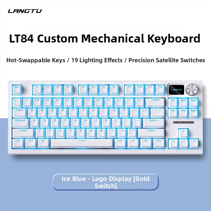 LT84 комплект клавиатура и мишка, жичен механичен, USB връзка, числова клавиатура