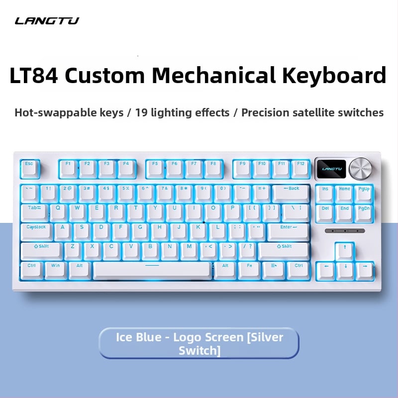 LT84 комплект клавиатура и мишка, жичен механичен, USB връзка, числова клавиатура