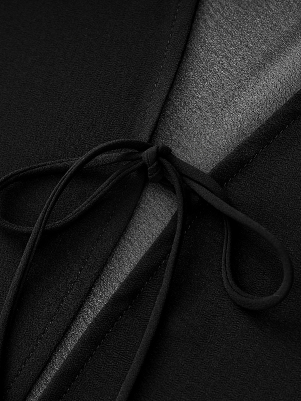 Georgette kardigán fűzőzáras elöl, ultra vékony, hosszú ujjú, UPF30+ napsugárvédelem