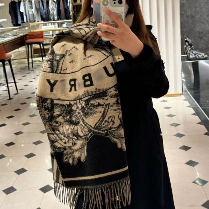 Дамски зимен шал с ресни, изкуствен кашмир, плетен материал, запазва топлината