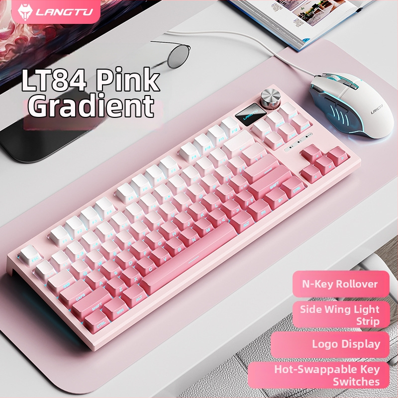 LT84 Žični mehanički set tipkovnice i miša, USB, za ured i gaming