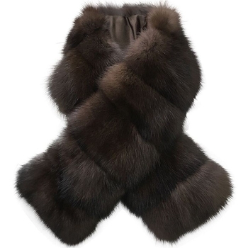 Šal od umjetne nore krzna, warp tkanje, 100% poliester, zadržava toplinu, zima