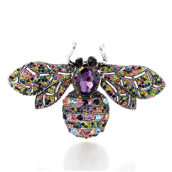 Broșă din aliaj, formă de floare, placare electrolitică, stil vintage artistic