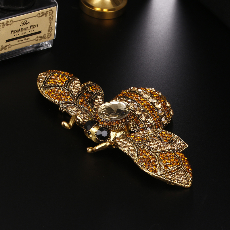 Broșă din aliaj, formă de floare, placare electrolitică, stil vintage artistic