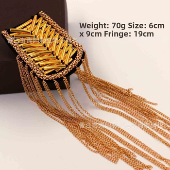 Scenos kostiumo aksesuaras: metaliniai kutai ant pečių su epoletais, Korėjietiško stiliaus, vienodas (Medžiaga: Mišrus; Stilius: Korėjietiškas, Unisex; Dekoravimas: Kutai; Apdorojimas: Elektroplatinavimas; Kristalas: Baltas kristalas)