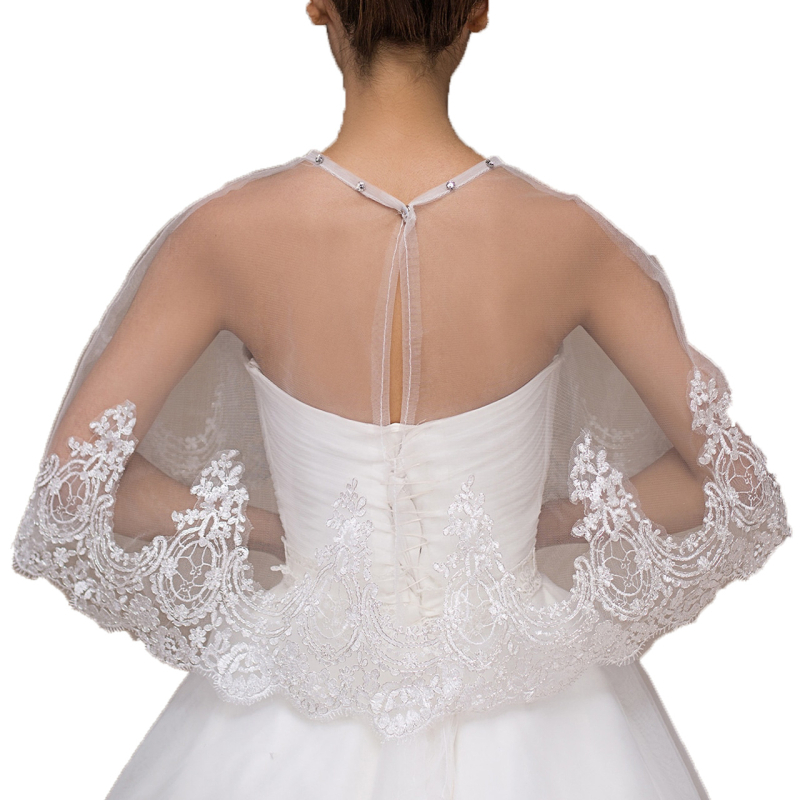 Sál gyémántos csipke mintával és dekoltázs részlettel, elegáns társasági stílushoz, poliészterből