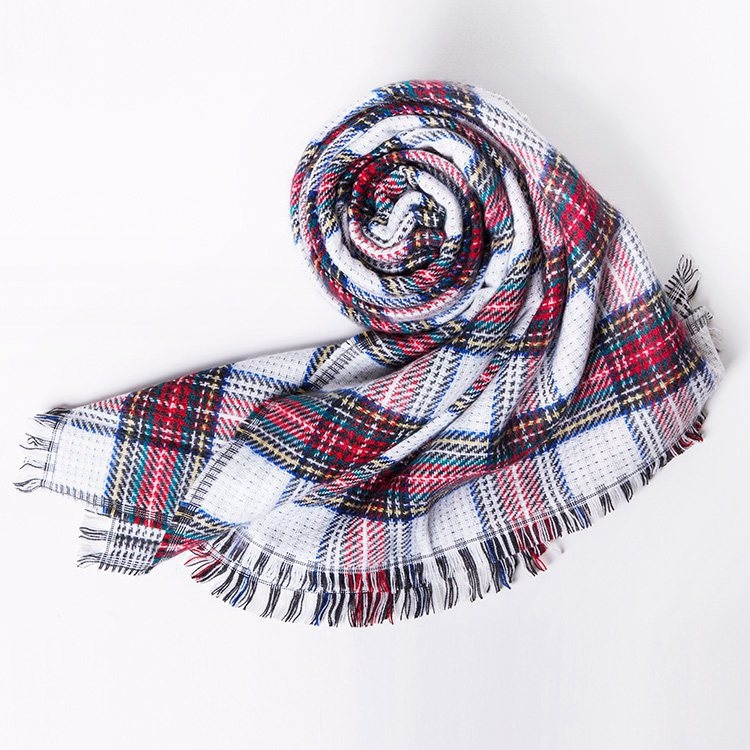 Шал Ruifeng — декоративен аксесоар за есен и зима, плоска тъкан (plain weave) и обща дължина