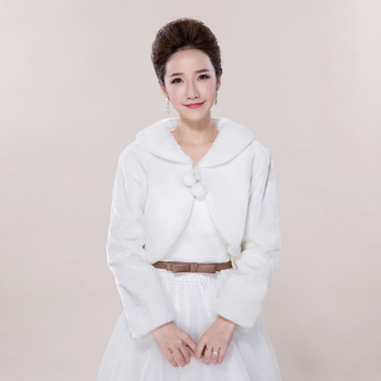 Šal od krzna za nevjestu i dugi krzneni kaput za kumove – poliester vlakno, jednobojni uzorak, toplo vanjsko odijevanje, pogodno za zimu, jesen i proljeće; japansko-korejski sladak stil