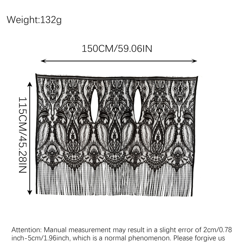 Čipkasti kardigan-šal s kapuljom, poliester, žakardna obrada