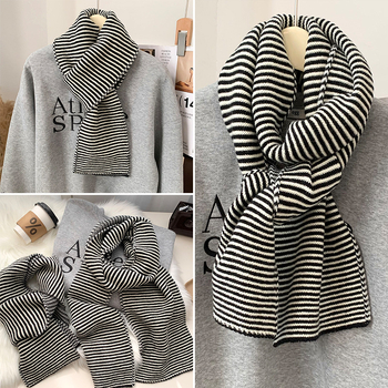 Шал от полиестер, проста тъкан, дишащ и топъл, зимен сезон, тай дай ефект