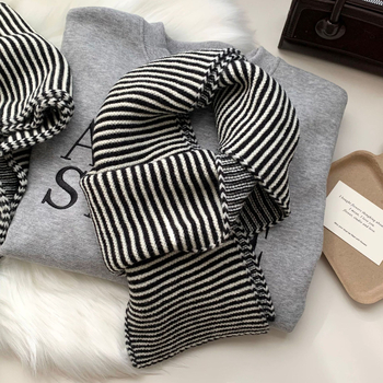 Шал от полиестер, проста тъкан, дишащ и топъл, зимен сезон, тай дай ефект