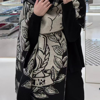 Vuneni šal od kašmira, dvostrani, twill jacquard tkanina, za toplinu