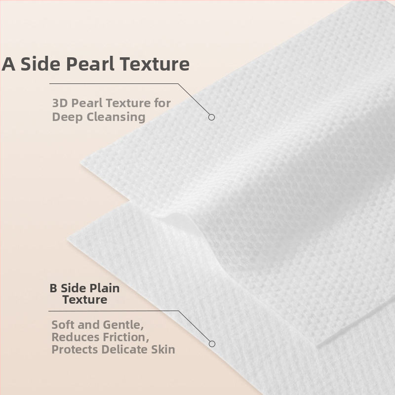 Grace/Jie Liya ühekordsed näokäterad, pärlmustriga, taimsest kiududest, kahekordseks kuiv- ja märg puhastuseks, eriti paksud.