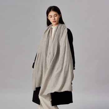 Вълнен шал, 100% вълна, пролет, плоско тъкане, артистично ретро стил, Zhejiang произход