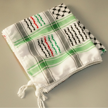 Turban jacquard din poliester – pătrat, unisex, decorare