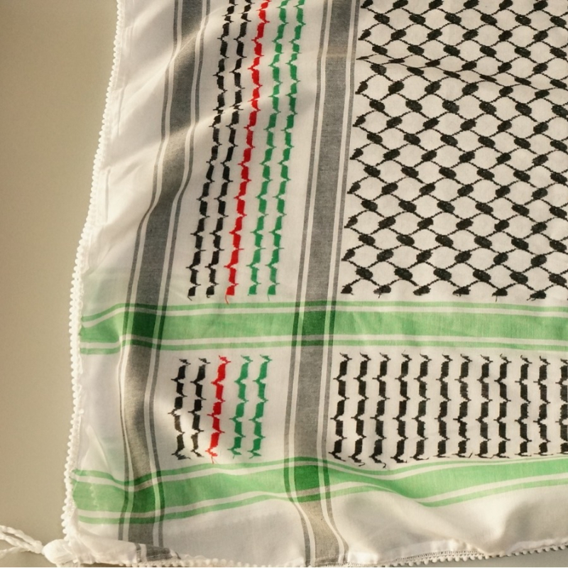 Turban jacquard din poliester – pătrat, unisex, decorare