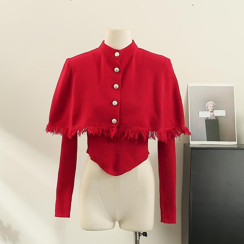 Nertas paltas su kutais ir V-kaklo iškirpte, medvilnė, vienos spalvos, moterims, rudens-žiema