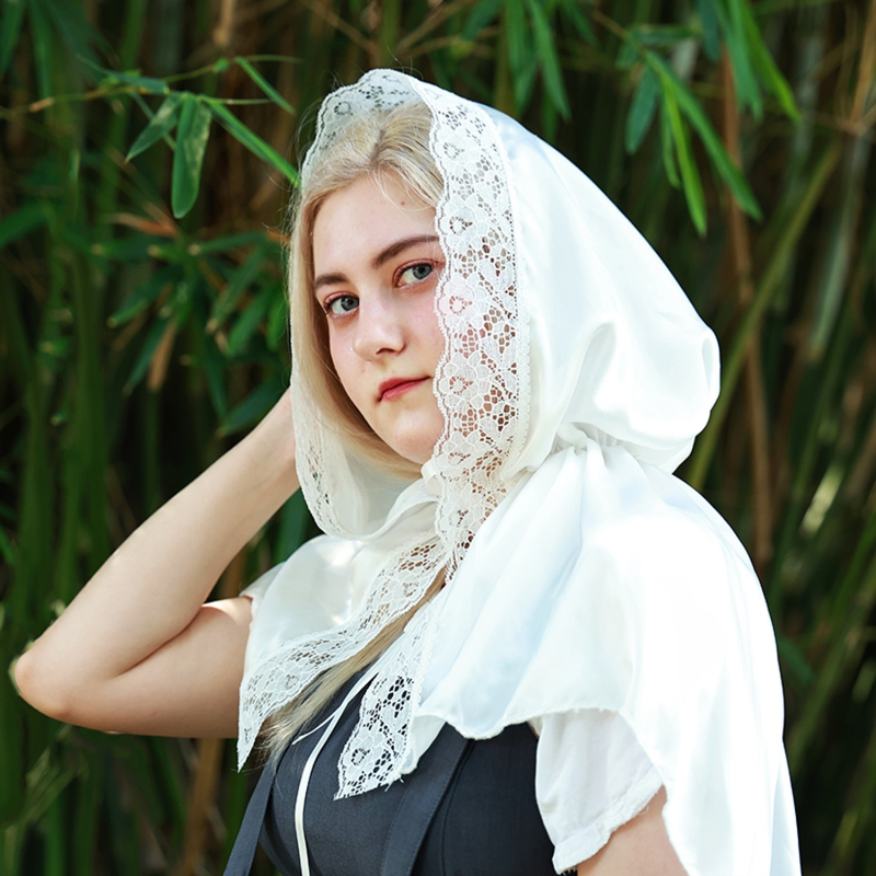 Gobtuvinė pelerina iš satino su siuvinėjimu — poliesteris, vientisas raštas, siuvinėta, saulės skydas, etninio stiliaus