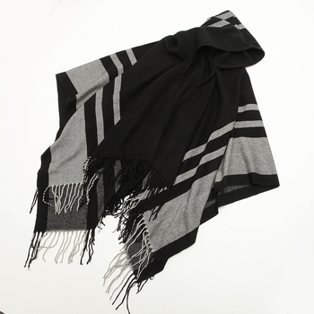 Pulover kaput od imitacije kašmira, geometrijski uzorak, pleteni, toplo, tie-dye završna obrada