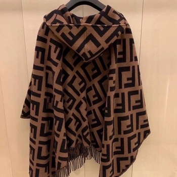 Dvostrani vuneni šal s jacquardom – mrežasti uzorak, održava toplinu za jesen, zimu i proljeće, za žene