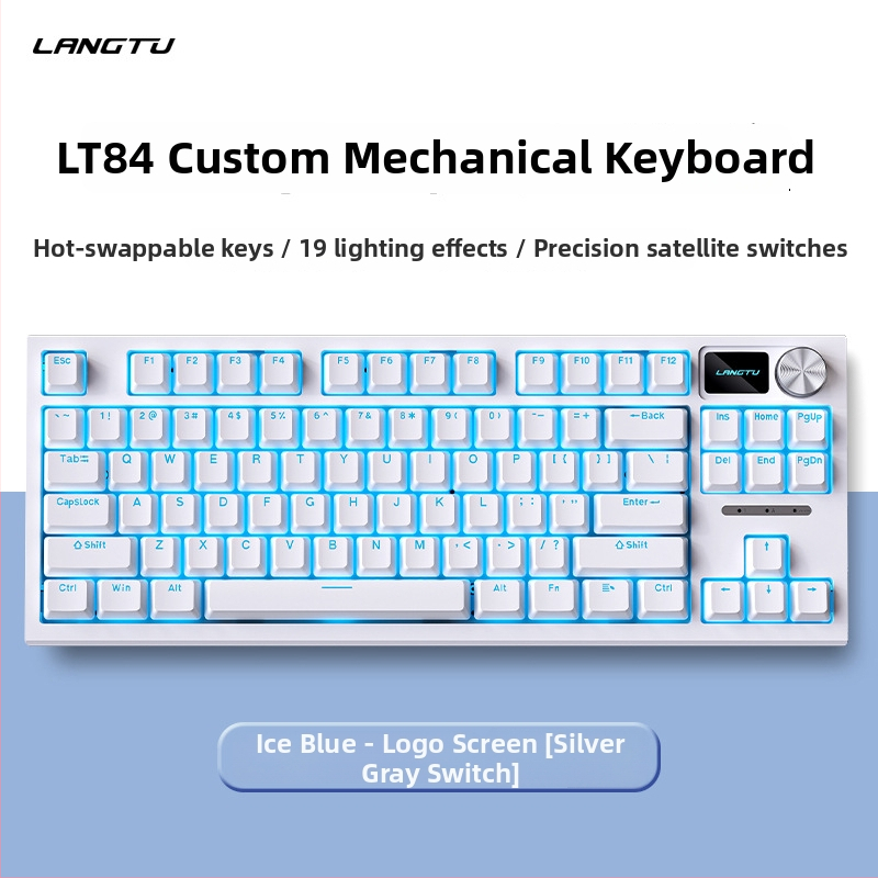 LT84 laidinis mechaninės klaviatūros ir pelės rinkinys, skaitmeninė klaviatūra, USB