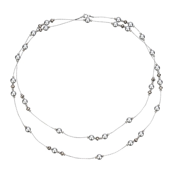 Višeslojna ogrlica od bisera, elektroplirano, Luoyue Jewelry, japansko-korejski stil, za žene, težina oko 23 g