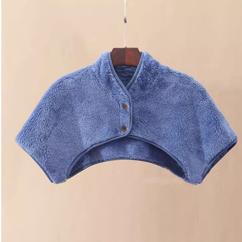 Ženski šal u stilu kapuljače s fleksi podstavom za zagrijavanje vrata i ramena, pleteni koral fleece