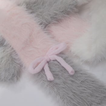 Koreai stílusú puha kötött sál masnival, poliészter alapanyag, warp-knitting technika, őszi 2025 kiadás, származás Jinhua