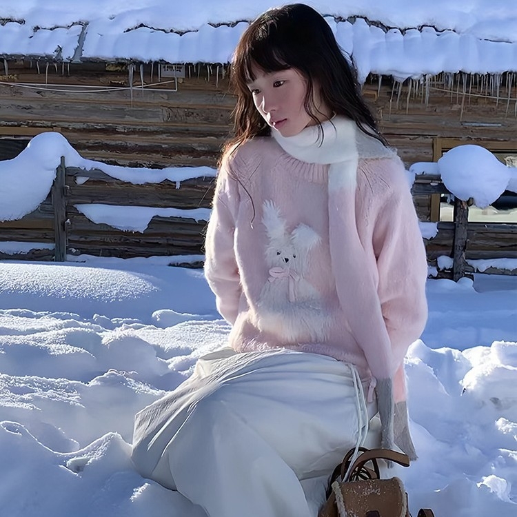 Koreai stílusú puha kötött sál masnival, poliészter alapanyag, warp-knitting technika, őszi 2025 kiadás, származás Jinhua