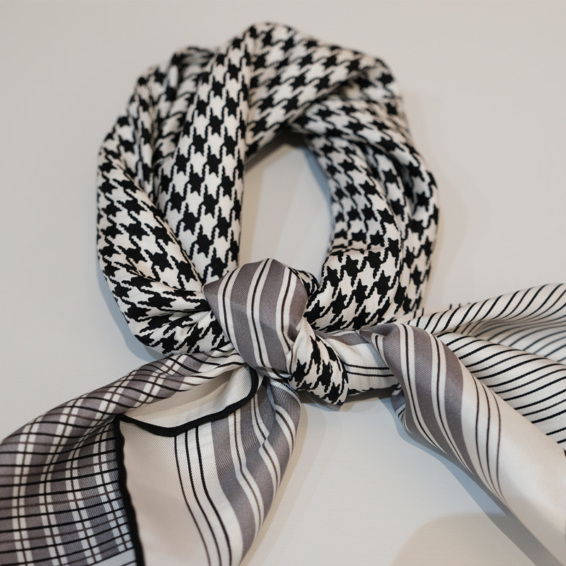 Šal od svile kvadratnog oblika, 100% svila, twill tkanina, ženski modni dodatak