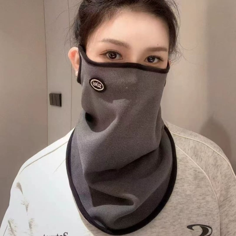 Ausų kilpa skirta dviratininko veido kaukei žiemai, kvėpuojanti, vėjo atsparumo, pusės veido apsauga, kaklo apsauga, UV apsauga, dulkių apsauga, poliesterio-spandekso mišinys