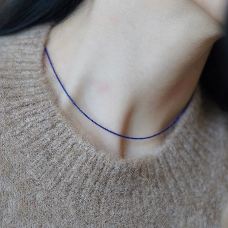 Geometrijski ogrlica od bakra i cirkona, ručna izrada, privjesak od 18K zlata, pastoralni stil, unisex