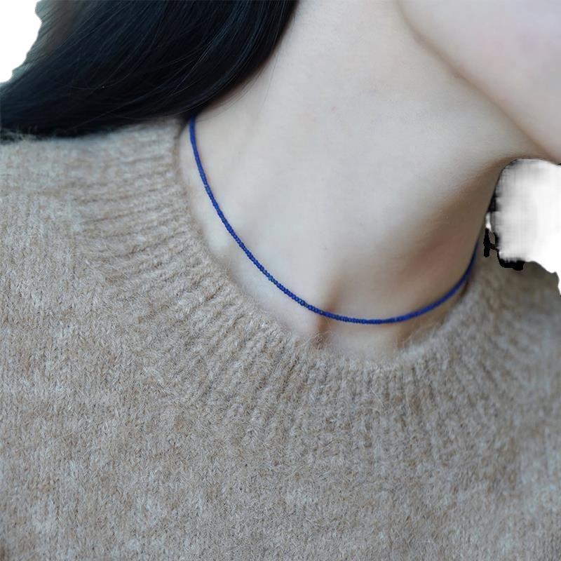 Geometrijski ogrlica od bakra i cirkona, ručna izrada, privjesak od 18K zlata, pastoralni stil, unisex