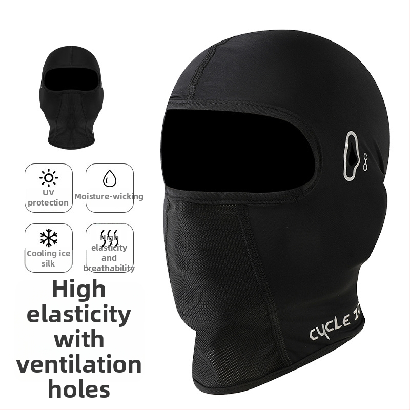 Maska za vožnju biciklom s otvorom za naočale - Ice Silk, otporna na vjetar, proljeće-ljeto, Unisex