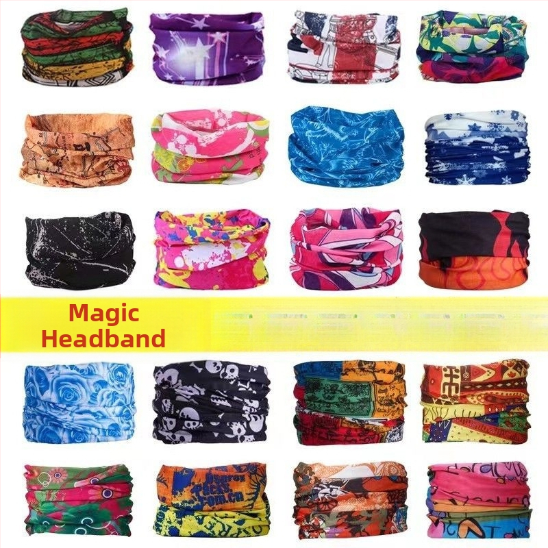 Μαγική μαντήλα για το καλοκαίρι — μάσκα προσώπου και λαιμού με προστασία από τον ήλιο, unisex, φλοράλ σχέδιο με κομμένα λουλούδια, για υπαίθρια αθλήματα (ψάρεμα, ποδηλασία), λεπτή γραμμή