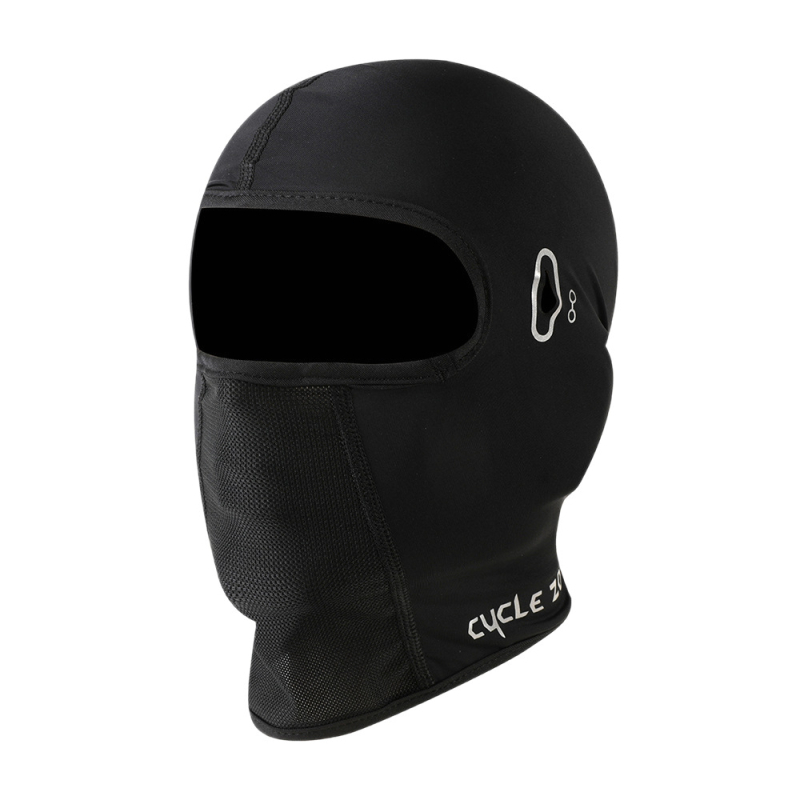 Kerékpáros maszk ice silk anyagból, teljes arcot fedő kialakítással szemüvegnyílással, napsütés elleni védelem, szélálló nyakkendő, Unisex