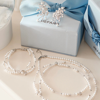 Set colier din argint 925, cu perle încrustate, multistrat, lanț O, motiv constelație, pentru femei